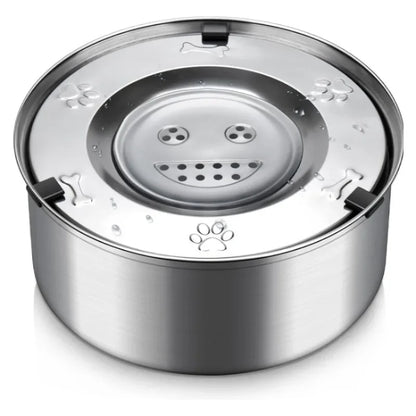Premium Stainless Steel No-Spill Dog Bowl – Splash-Free Slow Water Feeder
