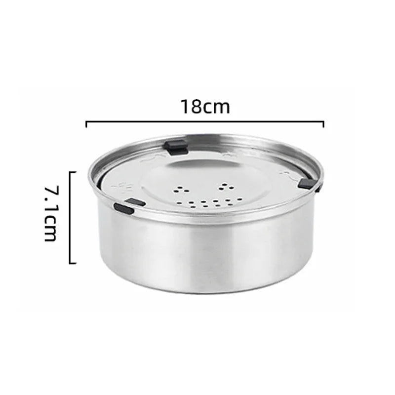 Premium Stainless Steel No-Spill Dog Bowl – Splash-Free Slow Water Feeder