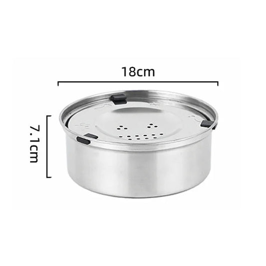 Premium Stainless Steel No-Spill Dog Bowl – Splash-Free Slow Water Feeder
