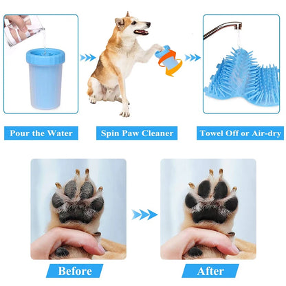 Portable Silicone Dog Paw Cleaner – Fast Muddy Foot Wash Cup