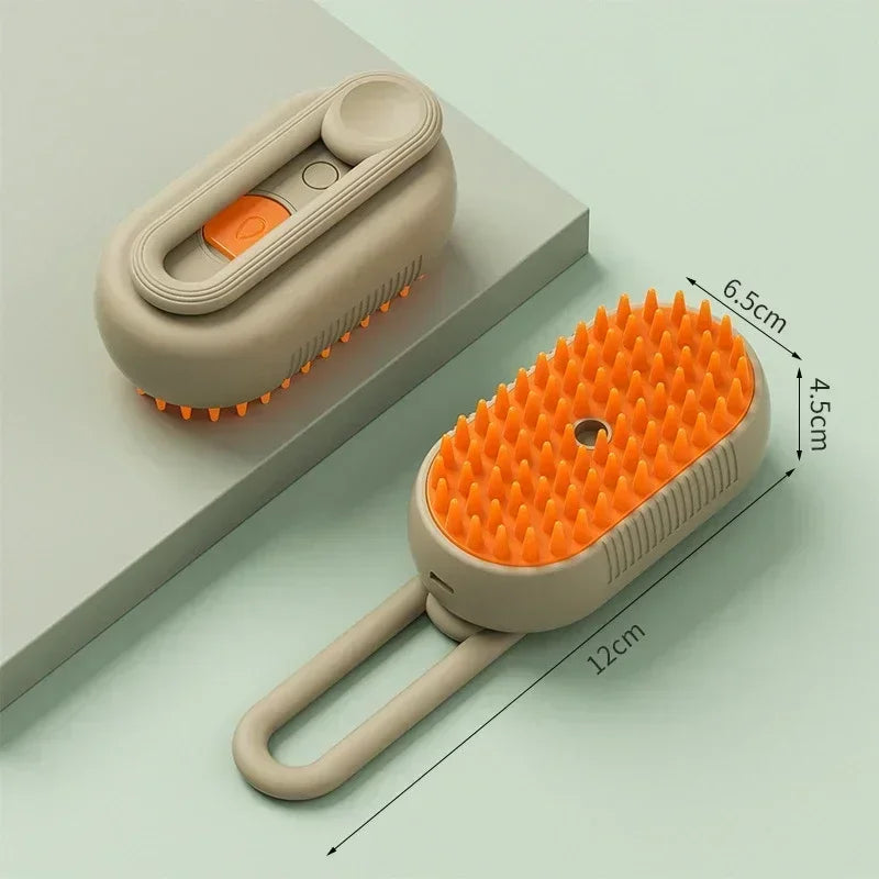 3-in-1 Smart Pet Steamy Brush – Ultimate Shedding & Massage Grooming Tool
