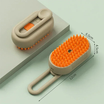 3-in-1 Smart Pet Steamy Brush – Ultimate Shedding & Massage Grooming Tool