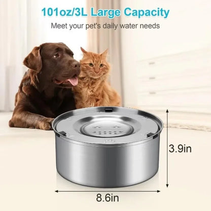 Premium Stainless Steel No-Spill Dog Bowl – Splash-Free Slow Water Feeder